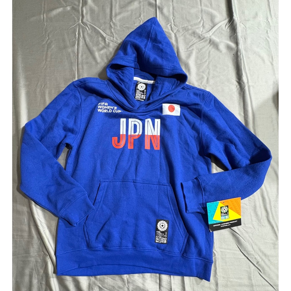 FIFA Womens World Cup 2023 Japan JPN Hoodie Blue Soccer Sweatshirt NWT Small